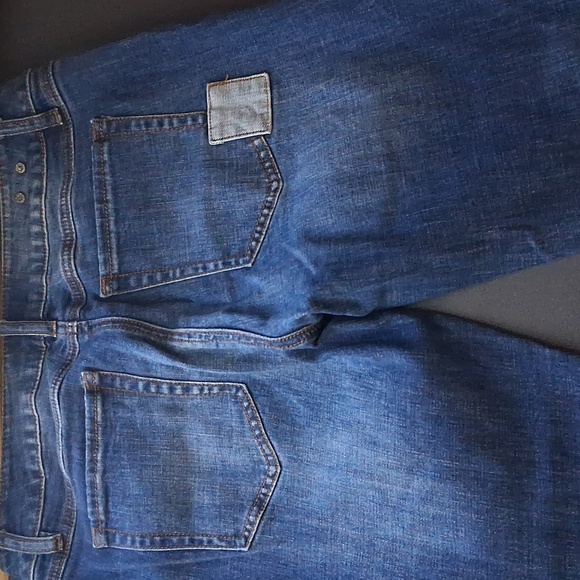 Cabi Slim Boyfriend Jeans 6 Patchwork Stretch Denim Medium Wash Blue - Picture 5 of 9